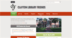 Desktop Screenshot of claytonlibraryfriends.org