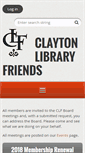 Mobile Screenshot of claytonlibraryfriends.org